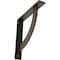 Ekena Millwork Bulwark Steel Bracket, Antiqued Brass 2"W x 12"D x 12"H BKTM02X12X12BUABS - alternate 1